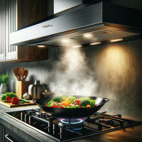 DALL·E 2023-12-01 21.16.04 – A modern kitchen range hood in action, capturing the essence of its functionality without any human presence or text. The range hood is mounted above DALL·E 2023-12-01 21.16.04 - A modern kitchen range hood in action, capturing the essence of its functionality without any human presence or text. The range hood is mounted above